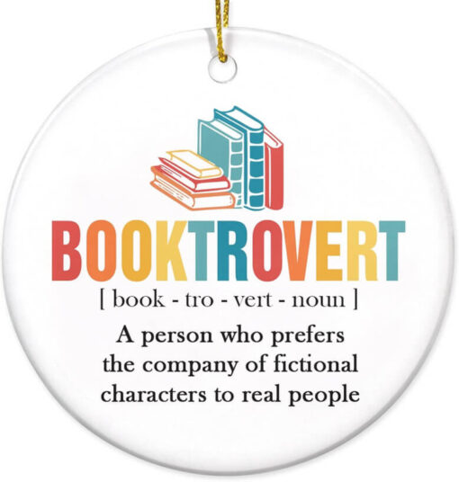 Thoughtful Ceramic Ornament For Book Lovers