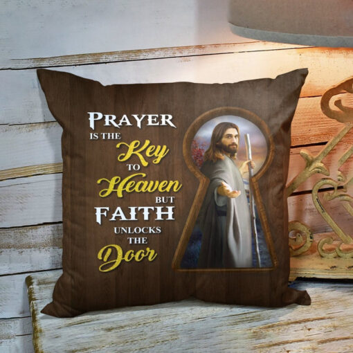 Bible Verse Pillow - Scripture Pillow - God Pillow - Prayer Is The Key To Heaven - Special Pillow