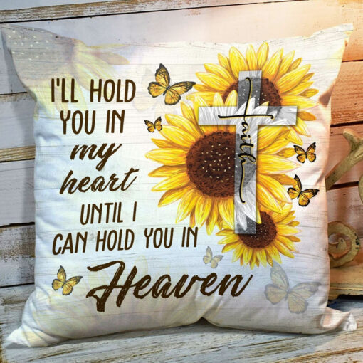 Bible Verse Pillow - Jesus Pillow- Gift For Christian - Ill Hold You In My Heart