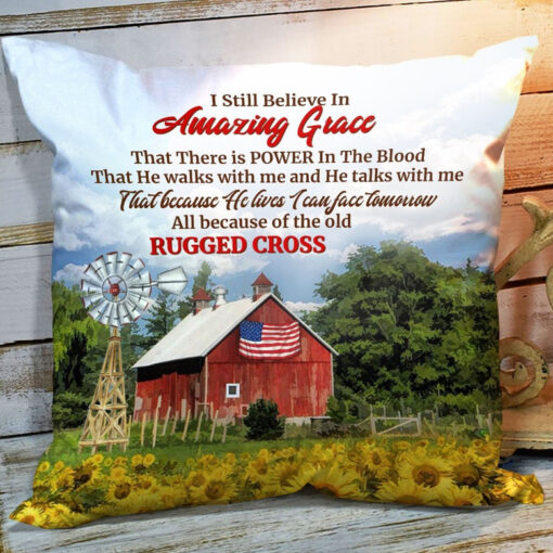 Bible Verse Pillow - Jesus Pillow- Gift For Christian - I Still Believe In Amazing Grace