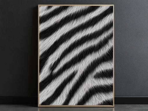 Zebra Fur Poster