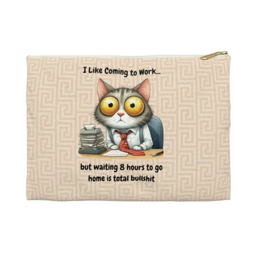 Funny Cat Zipper Pouch Bag