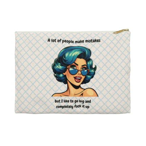 Cheeky Pop Art Woman And Humorous Quote