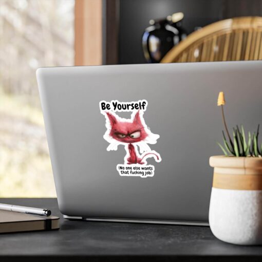 Be Yourself Cat Sticker