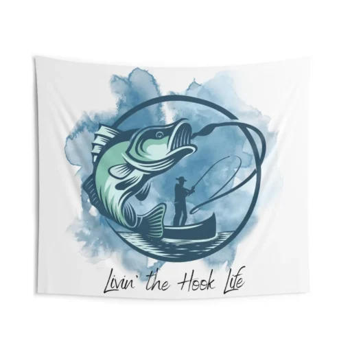 Fishing Indoor Wall Tapestries