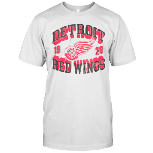 Awesome Detroit Red Wings Rink Arched Wordmark T-Shirt