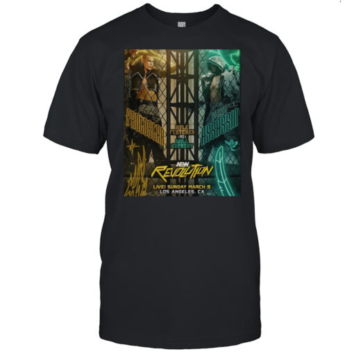 AEW Revolution Protostar Kyle Fletcher Vs Aerial Assassin Will Ospreay Sunday March 9 2025 Los Angeles CA T-shirt