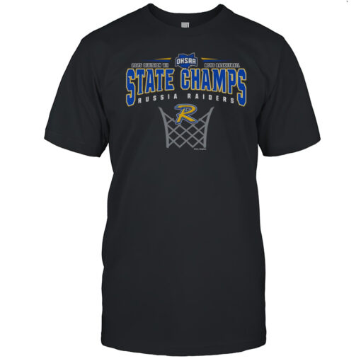 2025 OHSAA Boys Basketball D7 State Champions Russia Raiders Shirt