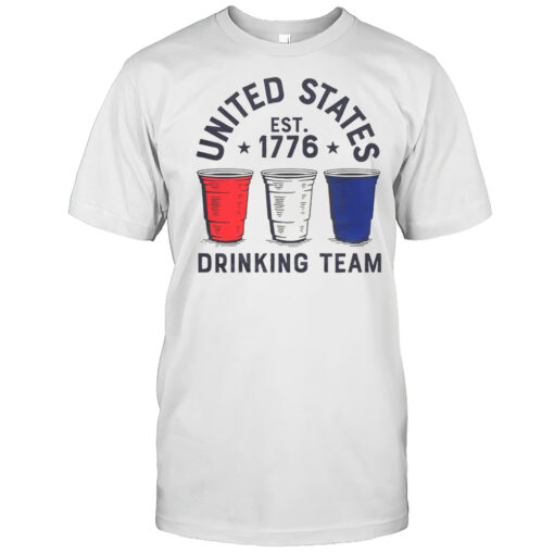 Awesome United States Drinking Team Est 1776 T-Shirt