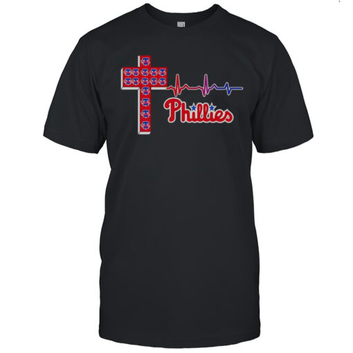 Cross Heartbeat Philadelphia Phillies Shirt