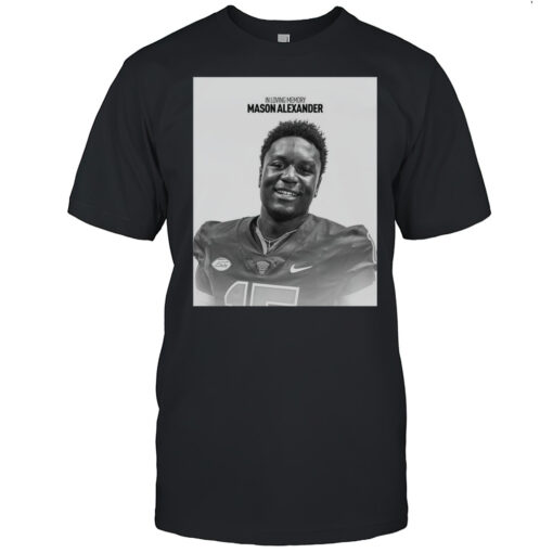 Poster Pitt Panthers RIP In Loving Memory Mason Alexander Of A Cherished Son Friend And Teammate T-shirt