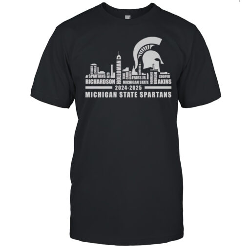 Skyline City 2024 2025 Michigan State Spartans Player Names Shirt