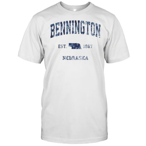 Top Bennington Nebraska Est 1887 NE Vintage Athletic Sports T-Shirt