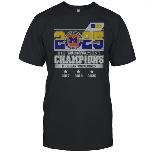 B1G Tournament Champions Michigan Wolverines 2025 T-Shirt