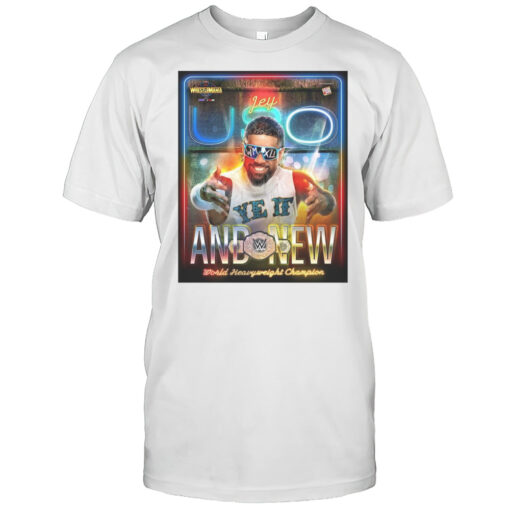 Jey Uso And New World Heavyweight Champion Wwe Wrestlemania 41 Las Vegas 2025 T-shirt