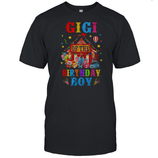 Gigi Of The Birthday For Boy Circus Carnival Theme Party Shirt