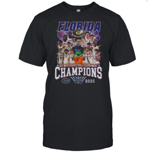 Florida Gators SEC Mens Basketball Tournament Champions 2025 All Players Shirt