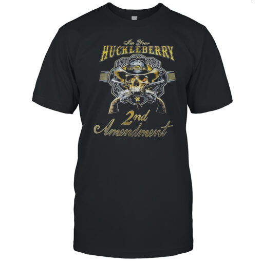 Im Your Huckleberry 2nd Amendment Skull Revolver Gun Shirt