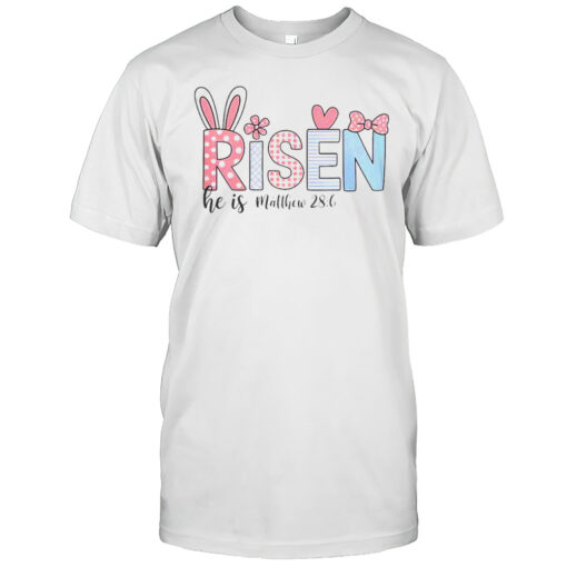 Pretty He Is Risen Jesus Christian Happy Easter T-Shirt