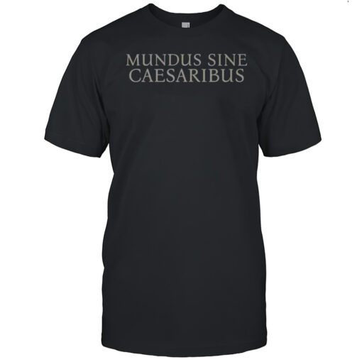 Jay Graber Wearing Mundus Sine Caesaribus Shirt