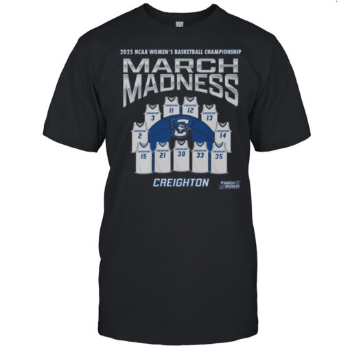 Creighton Bluejays NCAA 2025 Division I Womens Basketball Championship Jersey March Madness T-shirt