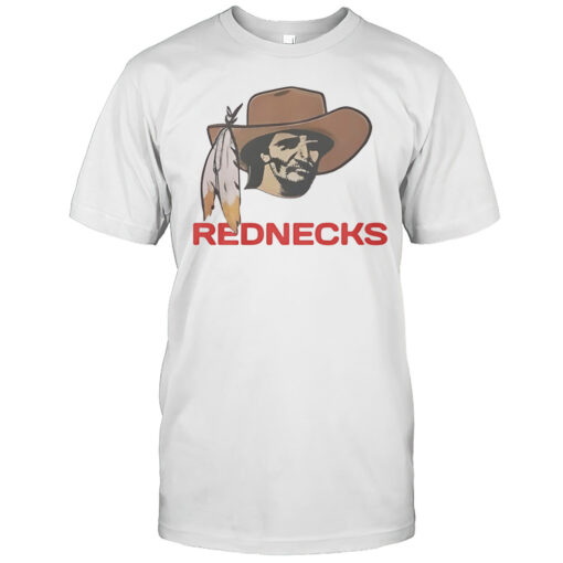 Rednecks Cowboy Wild West Icon With Classic Hat And Feathers Shirt