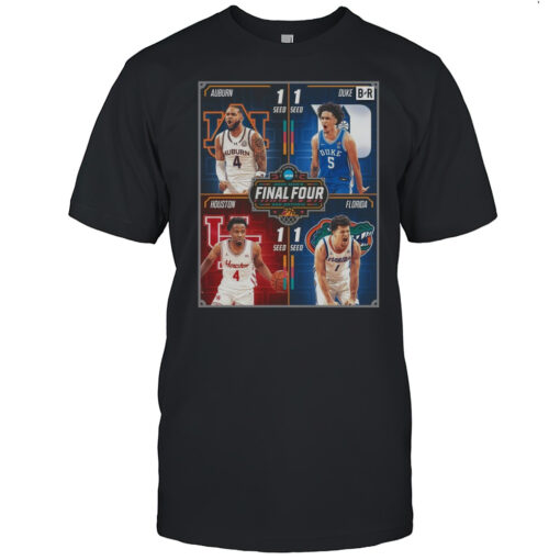 NCAA 2025 Mens Final Four San Antonio March Madness Bracket Is Set Auburn Duke Houston Florida T-shirt