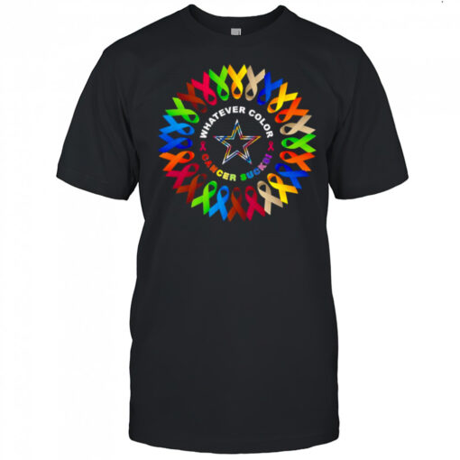 Whatever color cancer sucks Dallas Cowboys shirt