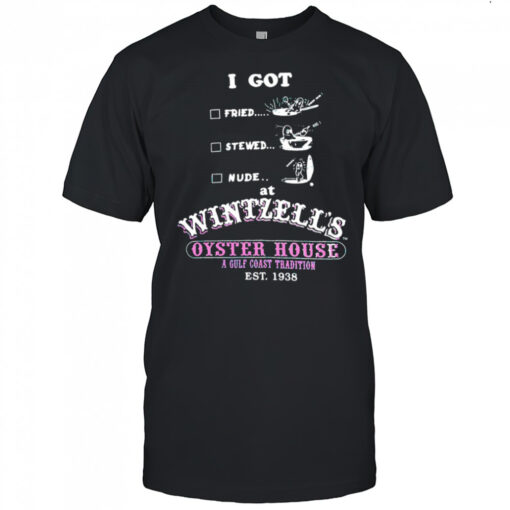 I got fried stewed nude at Wintzell’s Oyster House a Gulf Coast Tradition vintage shirt