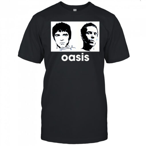Liam and Noel Gallagher vintage shirt