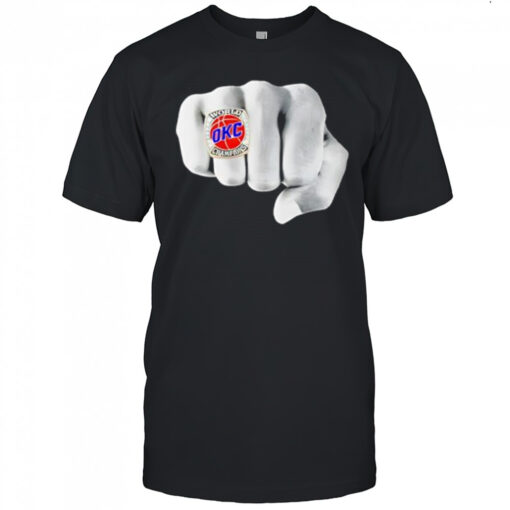 OKC Championship Ring Hand Comfort Colors shirt