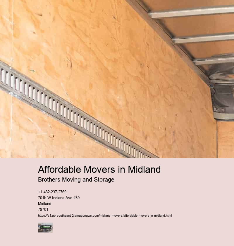 Affordable Movers in Midland
