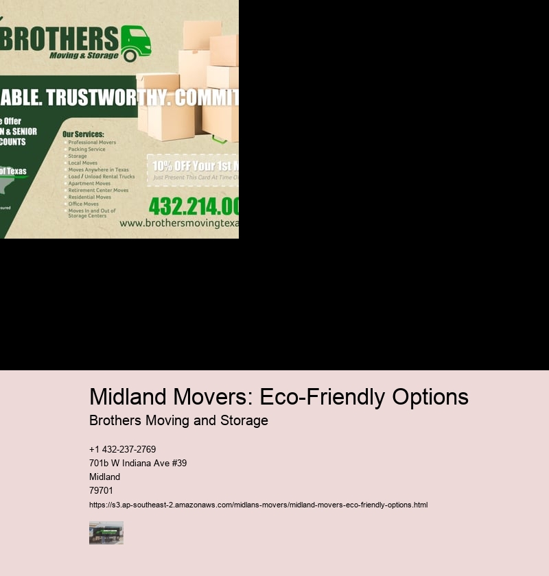 Midland Movers: Eco-Friendly Options
