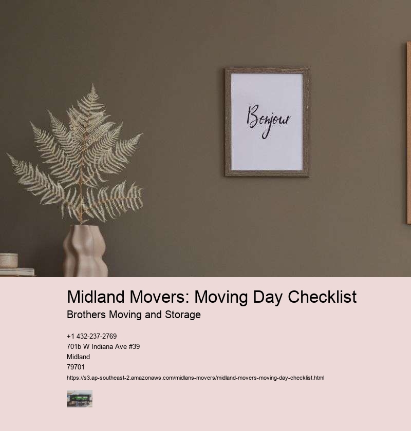 Confirm Details with Movers