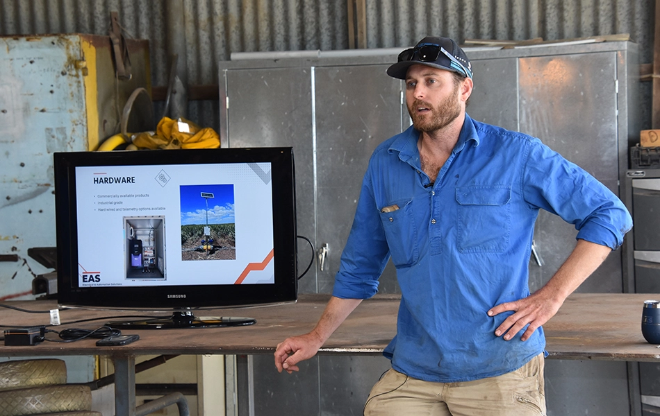 Grower David Fowler installed automated irrigation with a plan for saving water.