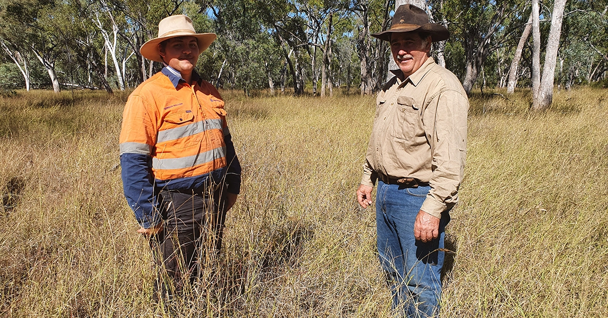 Reuben and Robert Hollingsworth manage the land for best result.