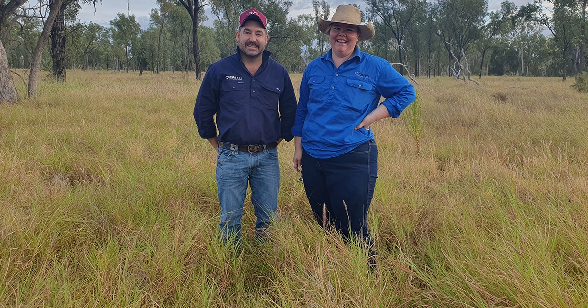 GRASS plan... Bryce Camm and Cattle and Farm Analyst Emily Schramm.