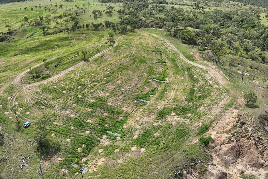 Large-scale gully remediation aimed at signficant sediment reduction outcomes..
