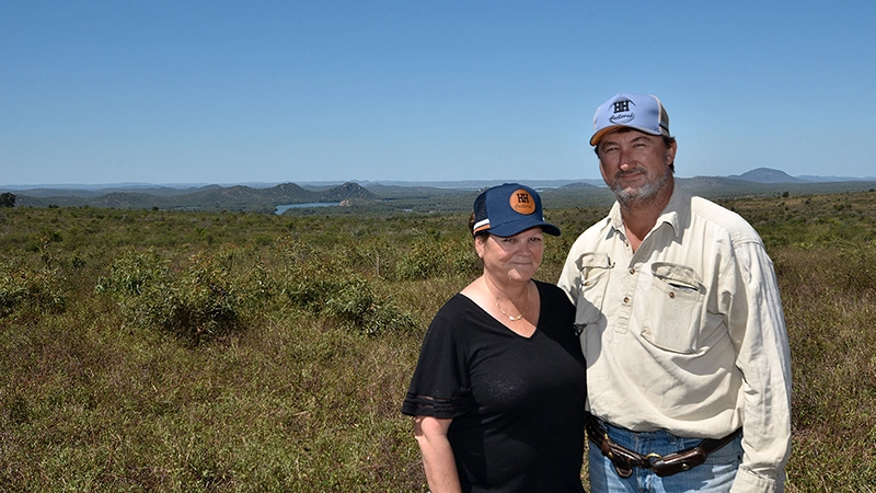 Kevin and Delia Herrod are keen to introduce sustainable grazing practices on Mount Cooper Station.