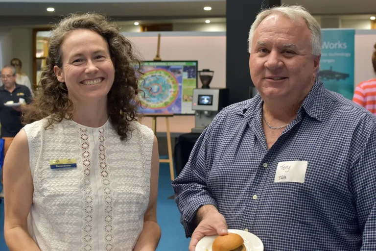 Renee Gruber AIMS-MMP and Terry Granshaw Sugar Research Australia.
