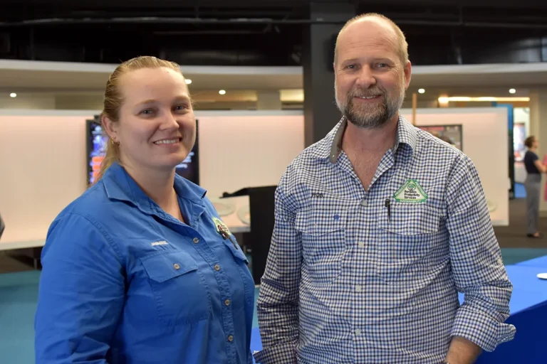Jasmine Girgenti and Rob Milla from Burdekin Productivity Services.