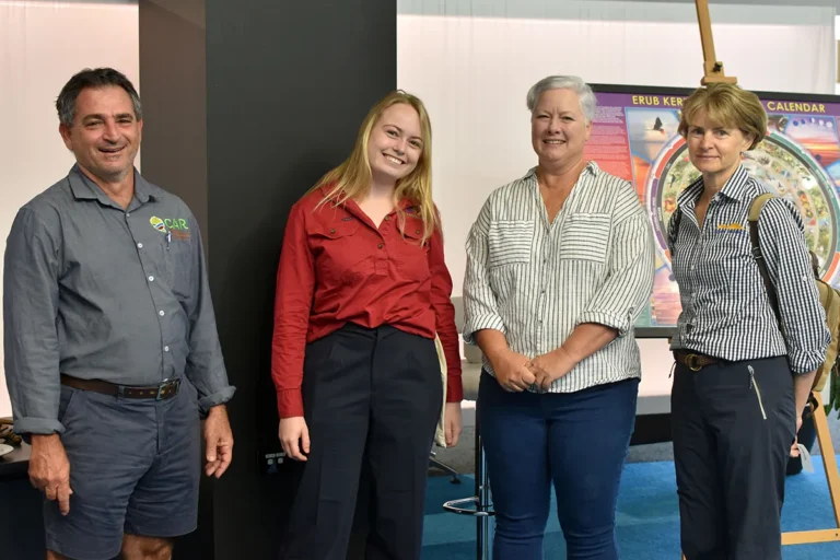 Pictured, from left, are: Angelo Licciardello QCAR, Kate Aldridge FARMACIST, Kayleen Walsh QCAR, and Bernie Claussen NQ Dry Tropics.