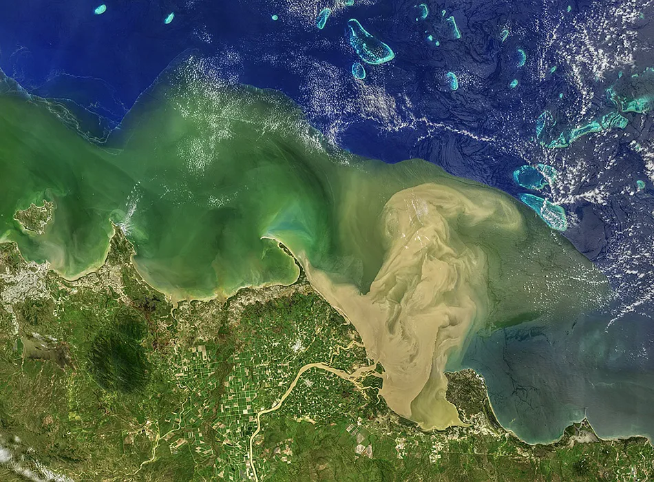 A natural disaster like a flood has impact from the coast all the way out to the Great Barrier Reef.