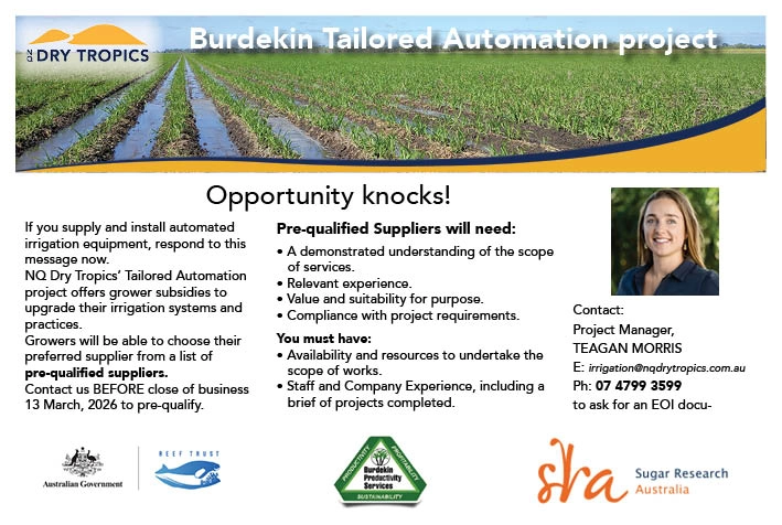 Advertisement for suppliers.