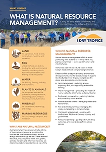 Natural Resource Management Program What is Natural Resource Management? - NQ Dry Tropics Natural Resource ...