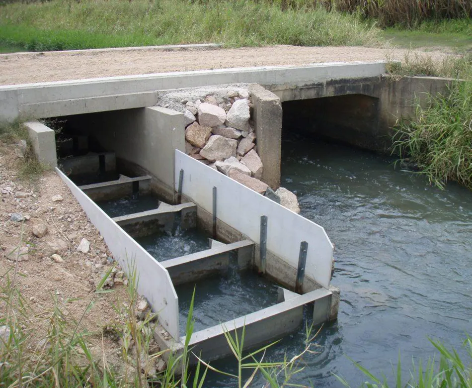 Helping to maintain working wetlands is this fish ladder.