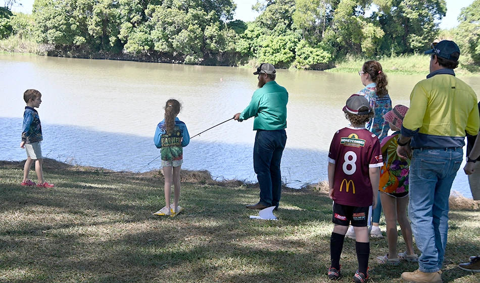 The lure casting competition proved popular at the World Fish Migration Day event.