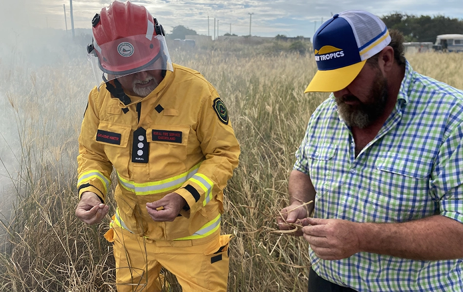 RFS officer and grazier Mick Kingham discuss how to boost grazing with fire.