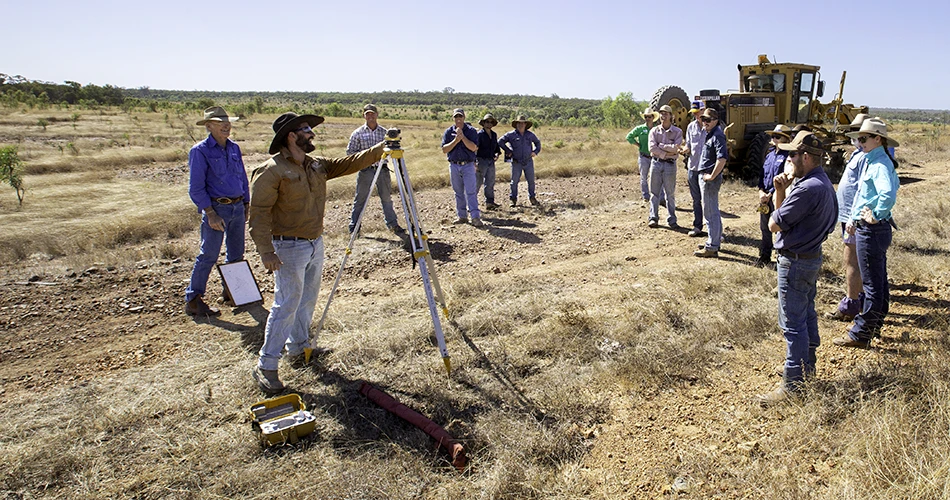 Attendees learnt about erosion control structures to be able to implement them on their own properties.