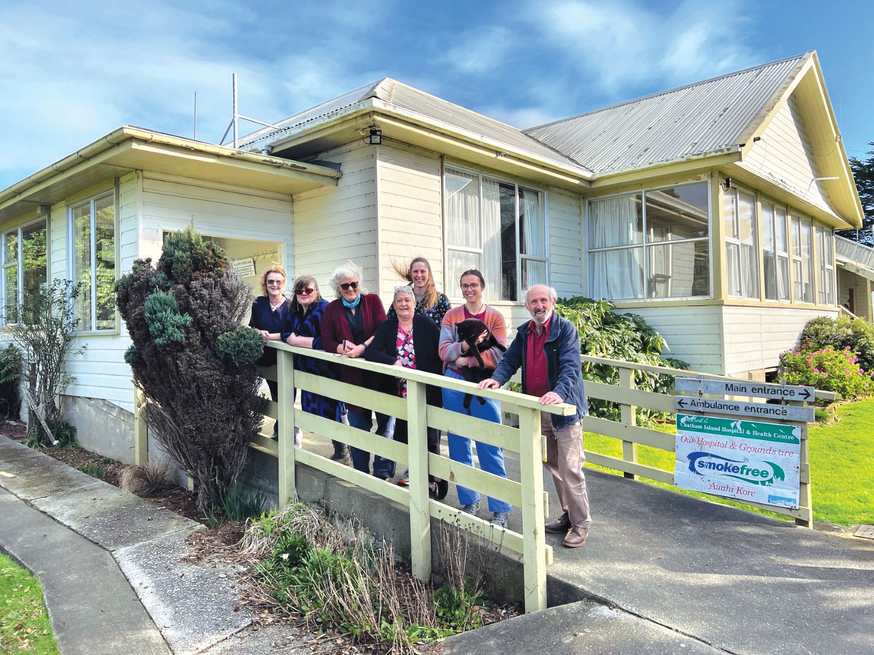 Laughter helps medicine go down at needs-must island practice